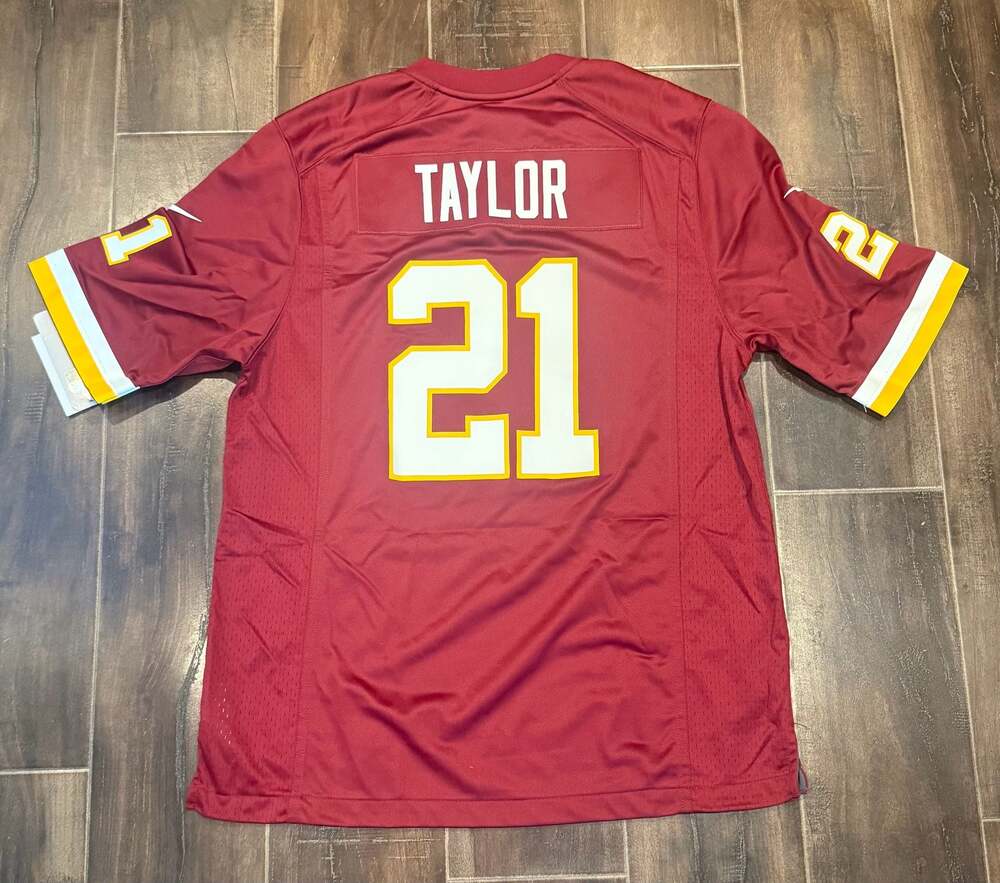 Nike Washington Sean Taylor 21 NFL Game Jersey Burgundy Size Large - Picture 3 of 8